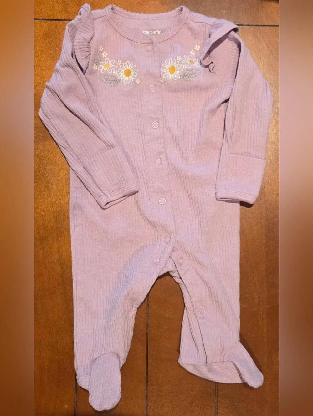 3M Baby Girl Bundle of 6 Footies.  Gently Used